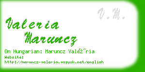 valeria maruncz business card